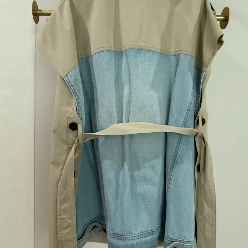 [BUNJANG] SJYP Denim Mix Trench Vest (Size S) / SJYP 데님 믹스 트렌치 베스트