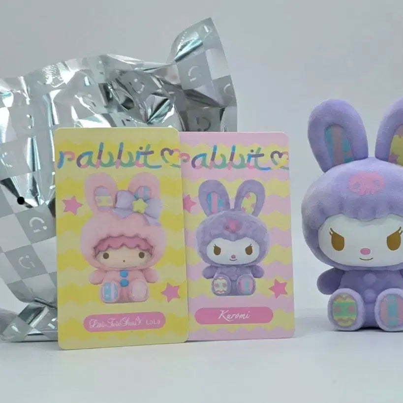 [BUNJANG] Sanrio Velvet Rabbit Series Figures (Lala, Kuromi) / 산리오 벨벳 래빗 시리즈 피규어(라라, 쿠로미)