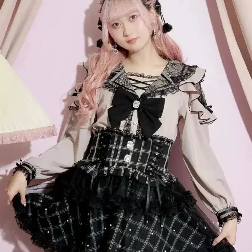 [BUNJANG] Noemi Trench Sailor Blouse / 양산형 지뢰계 노에미 핑검 트렌치 세일러 블라우스 택포
