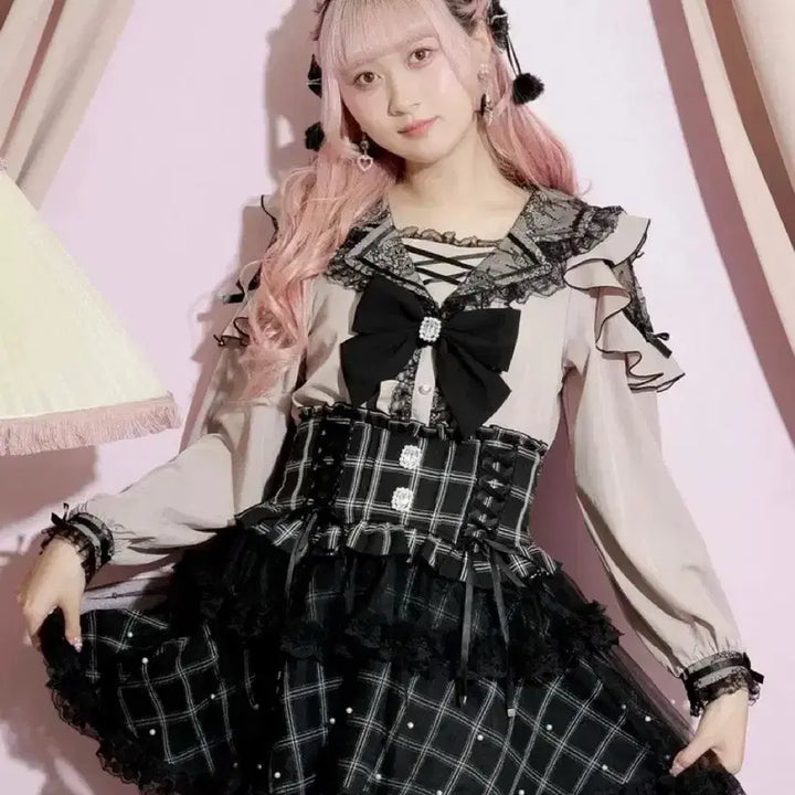 [BUNJANG] Noemi Trench Sailor Blouse / 양산형 지뢰계 노에미 핑검 트렌치 세일러 블라우스 택포