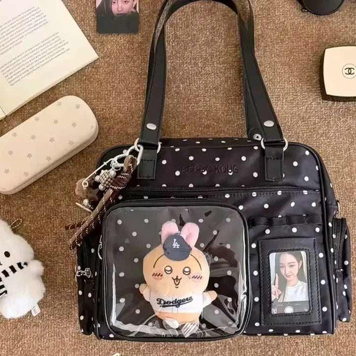 [BUNJANG] Transparent Pocket Ita Bag with Star Charms / 이타백
