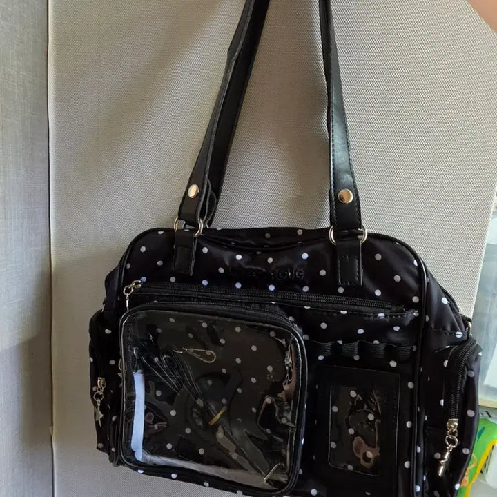 [BUNJANG] Transparent Pocket Ita Bag with Star Charms / 이타백
