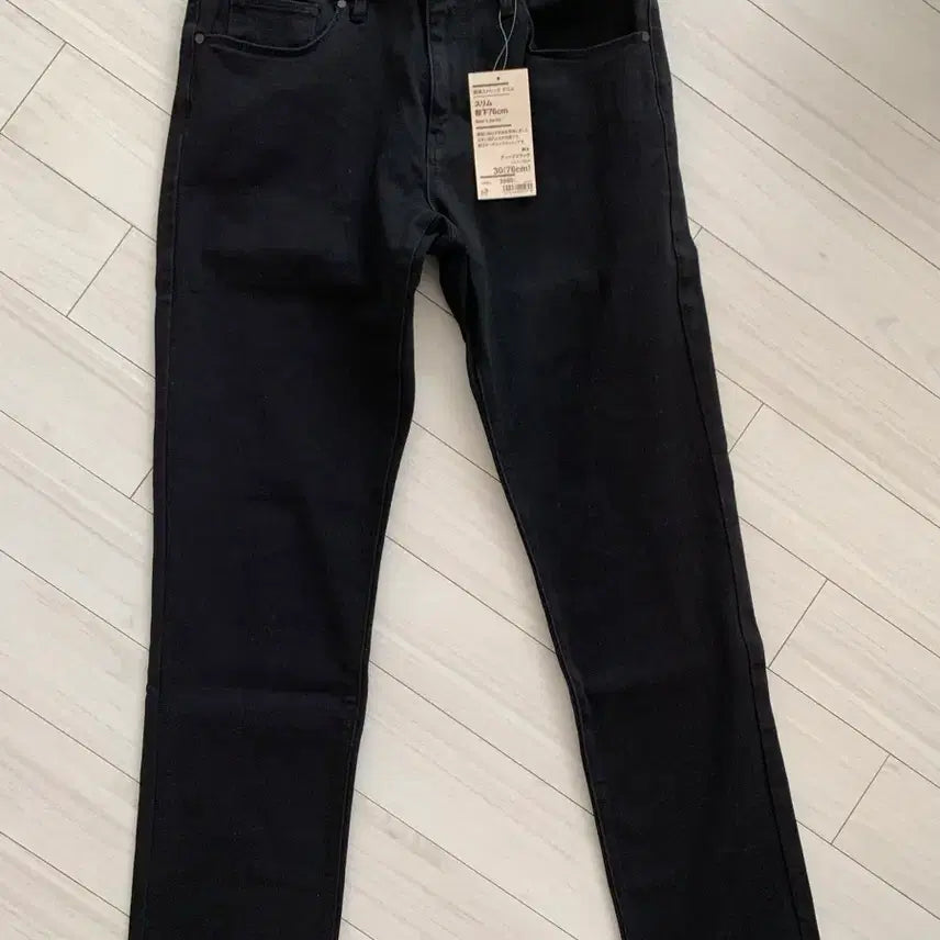 [BUNJANG] Muji Stretch Slim Denim Pants Black Size 30 / (새상품) 무인양품 스트레치 슬림 데님 팬츠 30
