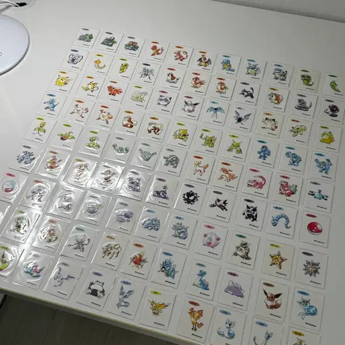 [BUNJANG] Pokemon 30th Anniversary Artwork Stickers (Excluding Mewtwo) / 포켓몬스터 30주년 아크워크 띠부씰 99종 판매(뮤츠 제외)