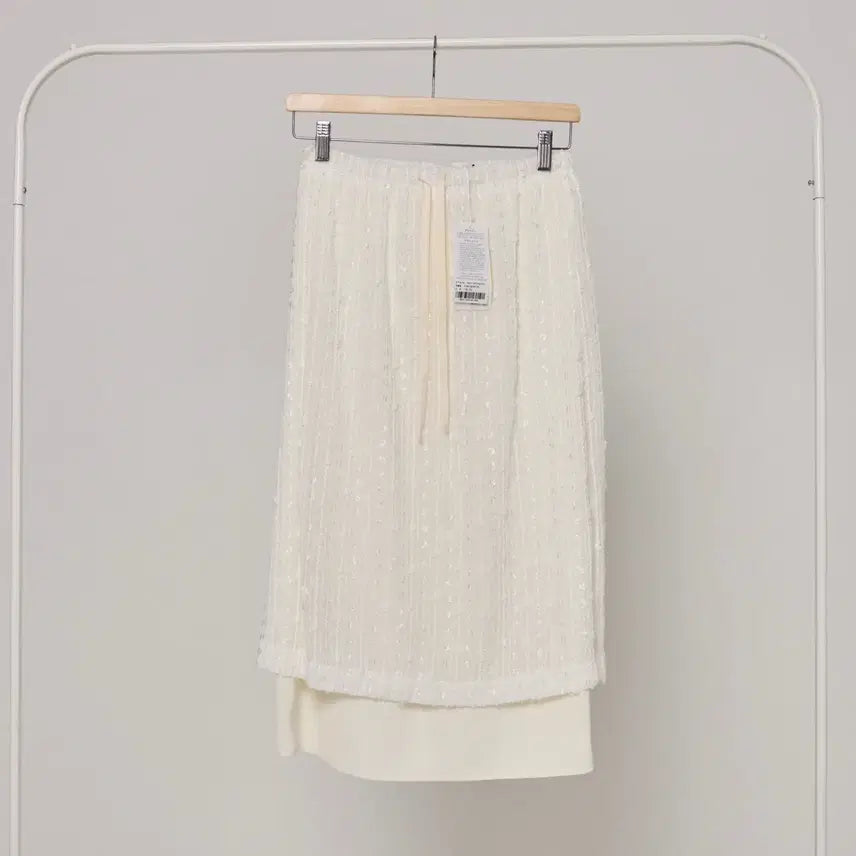 [BUNJANG] AMONG Floral H-Line Skirt Ivory S / (새상품) 어몽 플로랄 H라인 스커트 S 아이보리