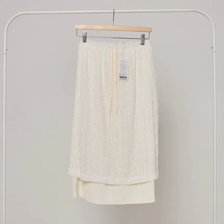 [BUNJANG] AMONG Floral H-Line Skirt Ivory S / (새상품) 어몽 플로랄 H라인 스커트 S 아이보리
