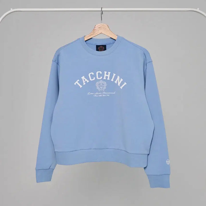 [BUNJANG] Sergio Tacchini W Kushlite Graphic Sweatshirt Sky Blue S / (새상품) 세르지오타키니 W 쿠쉬라이트 그래픽 맨투맨 S 블루