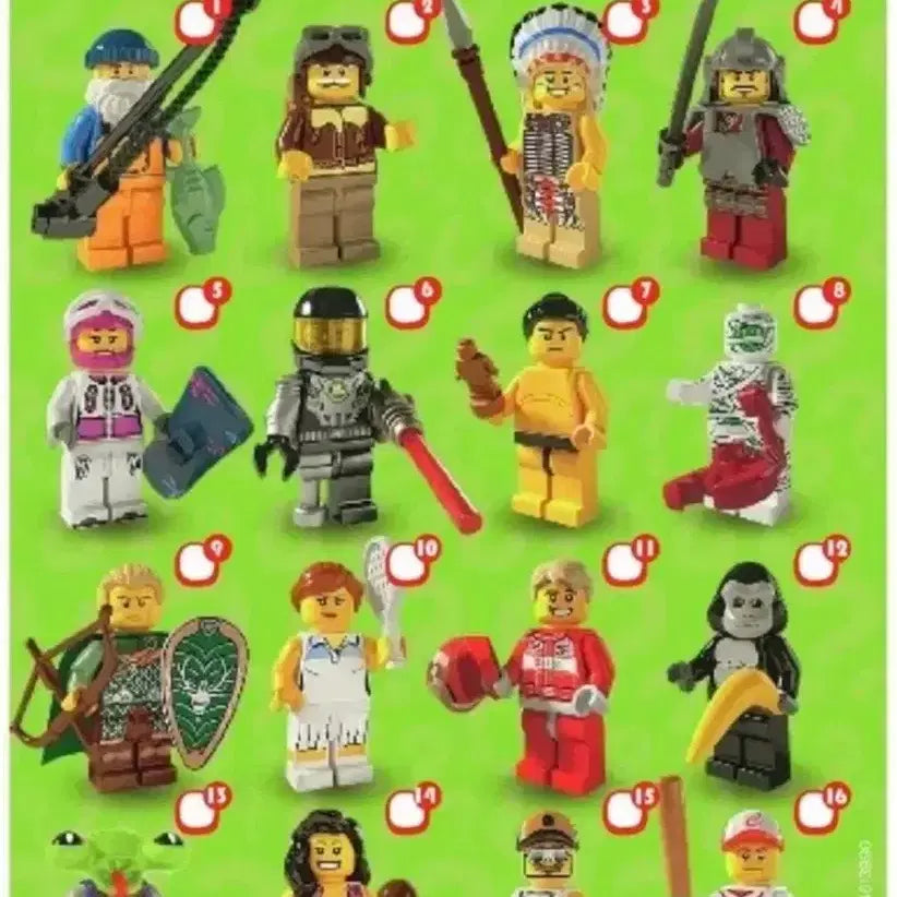[BUNJANG] LEGO Minifigures Series 3 (Set of All Figures) / 레고 미니피규어 시리즈 3 8803 전종