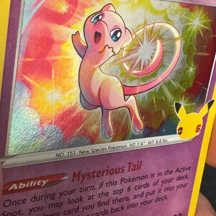 [BUNJANG] Pokemon TCG North American 25th Anniversary Miu Holo Card / 북미 뮤 25주년 포켓몬카드 홀로 급처