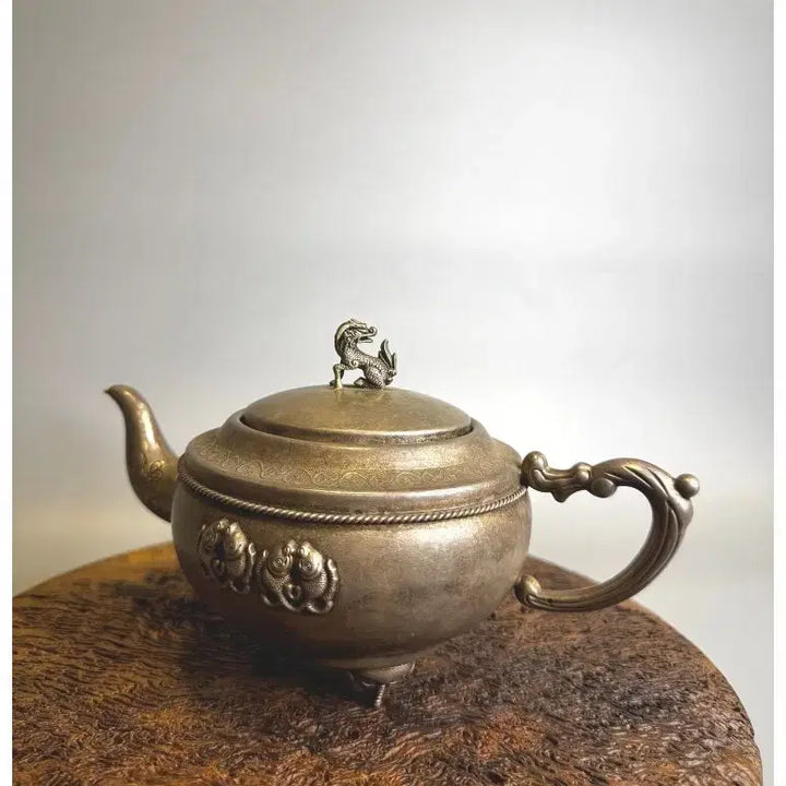 [BUNJANG] Antique Sterling Silver Chinese Tea Caddy - Circa 100 Years Old / ㅏ앤티크 은 차호
