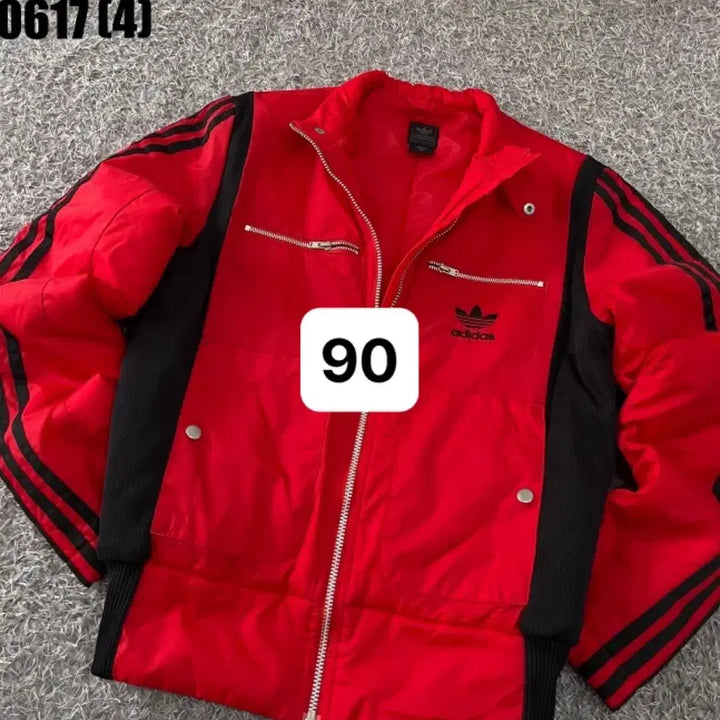 [BUNJANG] Adidas Red Black Firebird Jumper (Vintage) / [90] 아디다스 | 레드 블랙 파이어버드 점퍼 (빈티지 0617)
