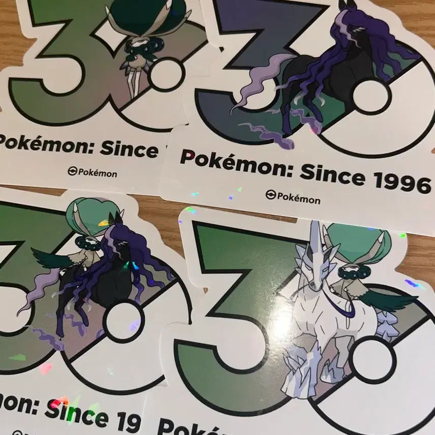 [SOLD OUT] 포켓몬 30주년 스티커 버드렉스 흑마 백마 진화트리 일괄 양도