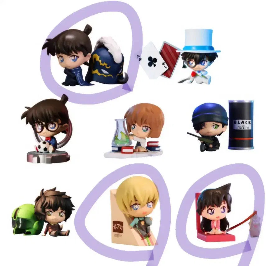 [BUNJANG] Detective Conan Mini Detective Series Bundle Set (Shinichi, Ran, Amuro) / 명탐정코난 미니명탐정 시리즈 일괄 판매(신이치, 란, 아무로)