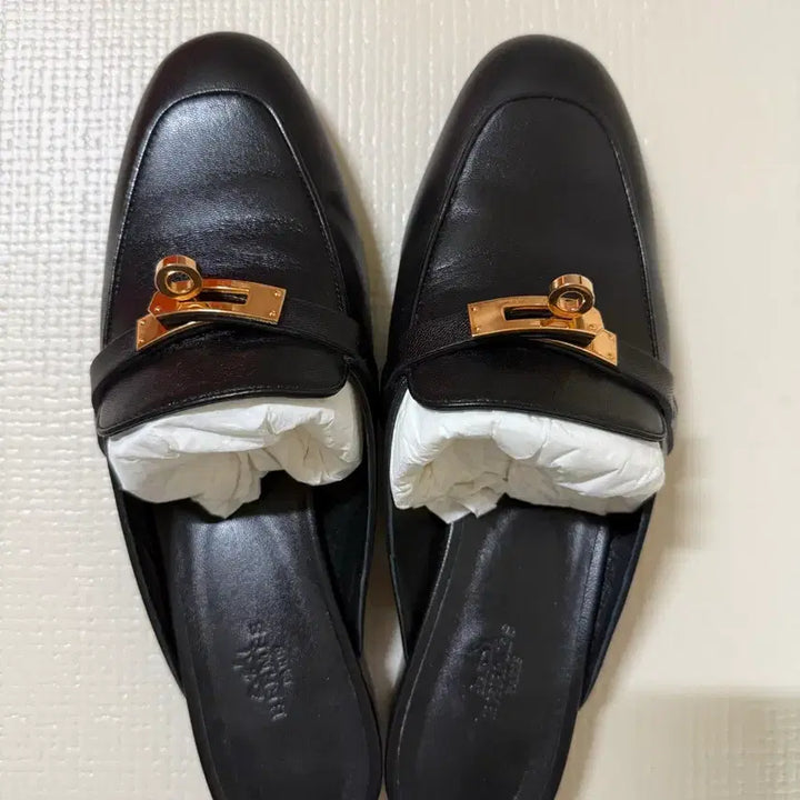 [BUNJANG] Hermes Oz Kelly Mule Black/Rose Gold / 에르메스 오즈뮬