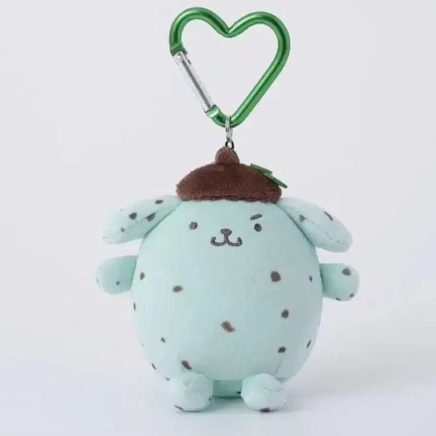 [SOLD OUT] 현물 / 폼폼푸린 해피플레이버 2탄 하트카라비너 민초 / 민트초코