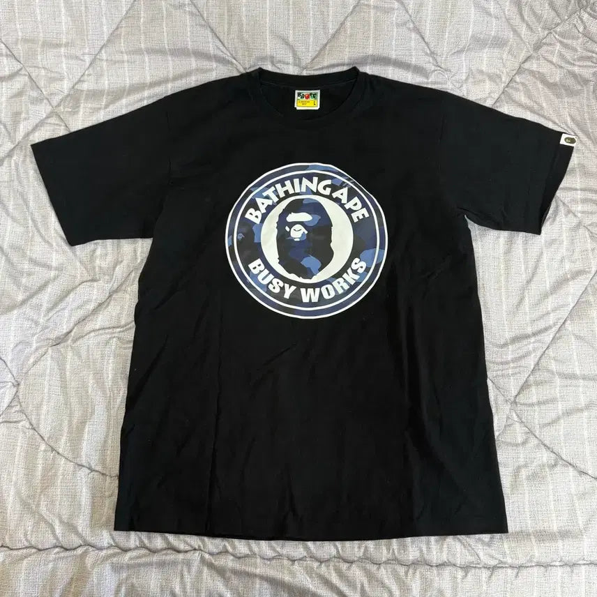 [BUNJANG] Bape Camo Bizworks T-Shirt L / 베이프 카모 비지웍스 티셔츠 L