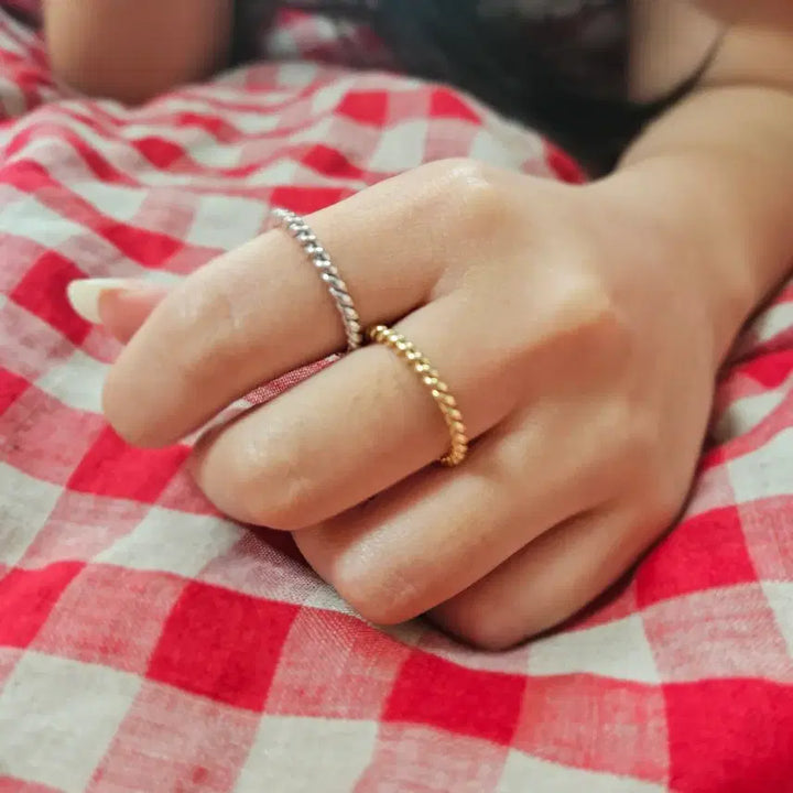 [BUNJANG] 14K Gold Rope Ring / 14k반지 로프반지