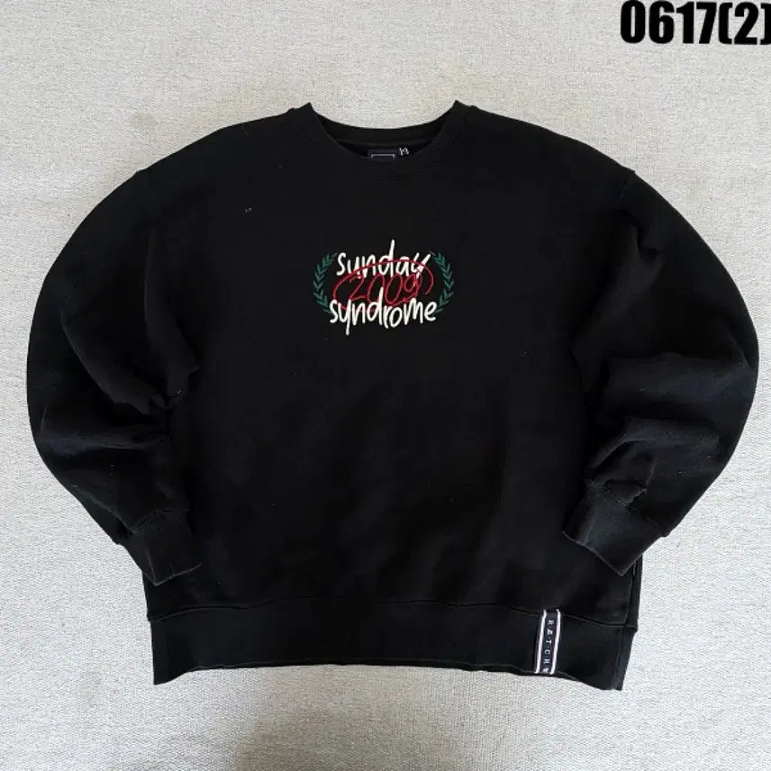 [BUNJANG] Romantic Crown Sunday Syndrome Sweatshirt Black XL / 로맨틱크라운 선데이 신드롬 맨투맨 블랙 XL 0617
