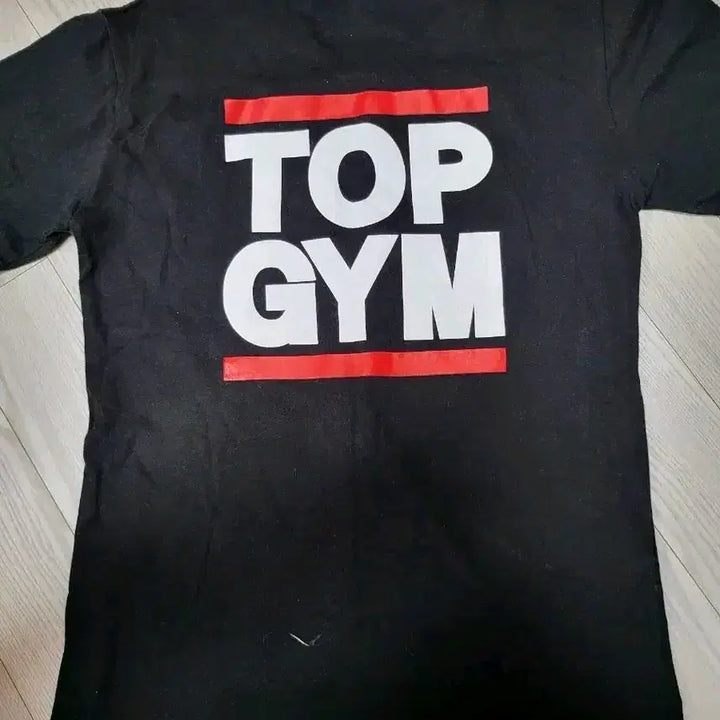 [BUNJANG] Topgym Short Sleeve T-Shirt Black / 탑짐 반팔 티셔츠 블랙