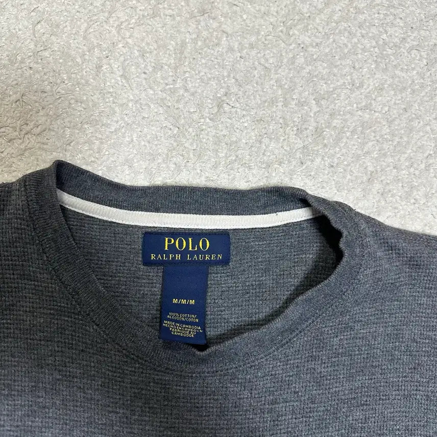 [BUNJANG] Polo Ralph Lauren Waffle Long Sleeve T-Shirt (M) / 폴로 랄프로렌 와플 긴팔 티셔츠 m