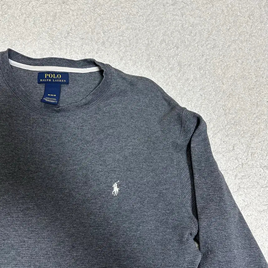 [BUNJANG] Polo Ralph Lauren Waffle Long Sleeve T-Shirt (M) / 폴로 랄프로렌 와플 긴팔 티셔츠 m