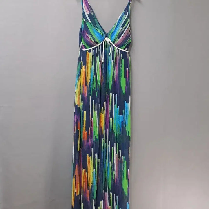 [BUNJANG] Summer Lined Maxi Dress with Built-in Bra / 여름 안감 브라내장 맥시 드레스 롱 원피스