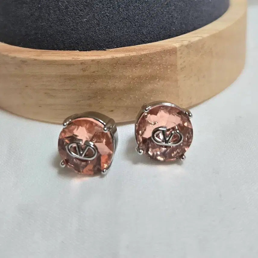 [BUNJANG] Au750 18K White Gold Filled Crystal Earrings / 