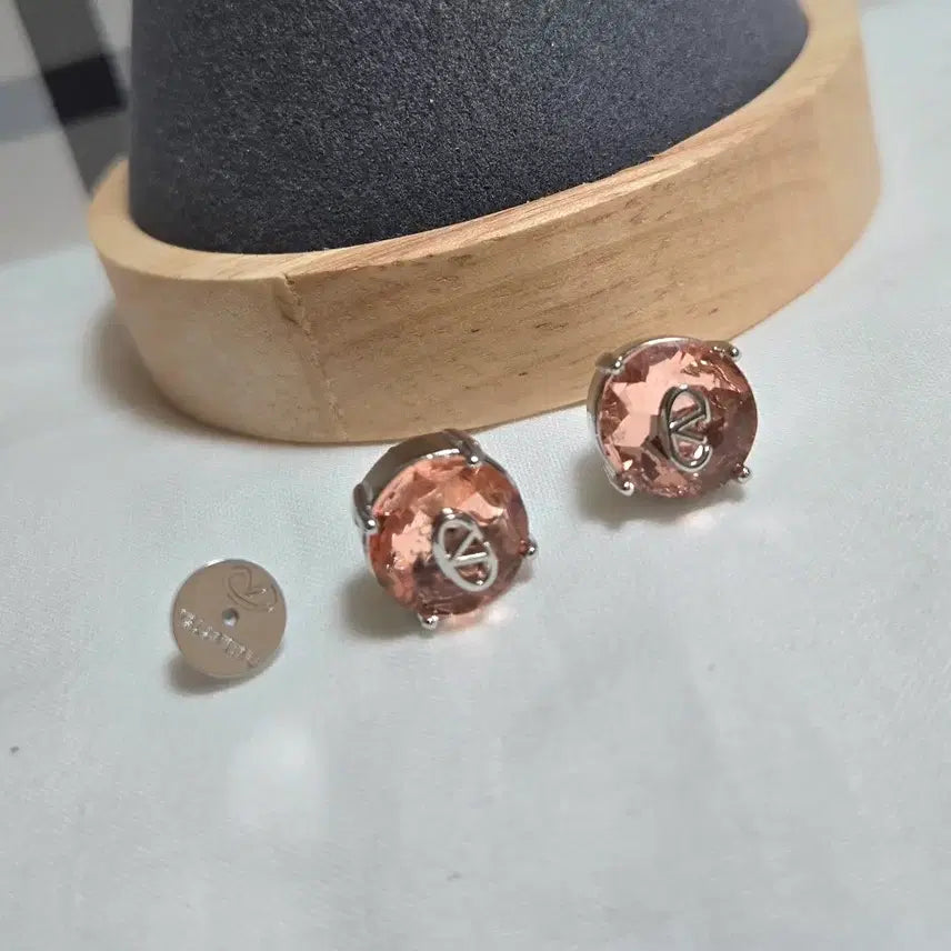 [BUNJANG] Au750 18K White Gold Filled Crystal Earrings / 
