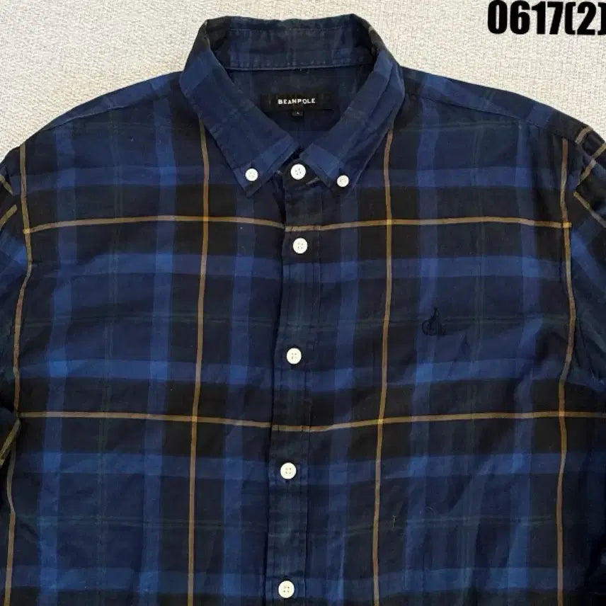 [BUNJANG] Beanpole Check Shirt L / 빈폴 체크 남방 셔츠 L 0617