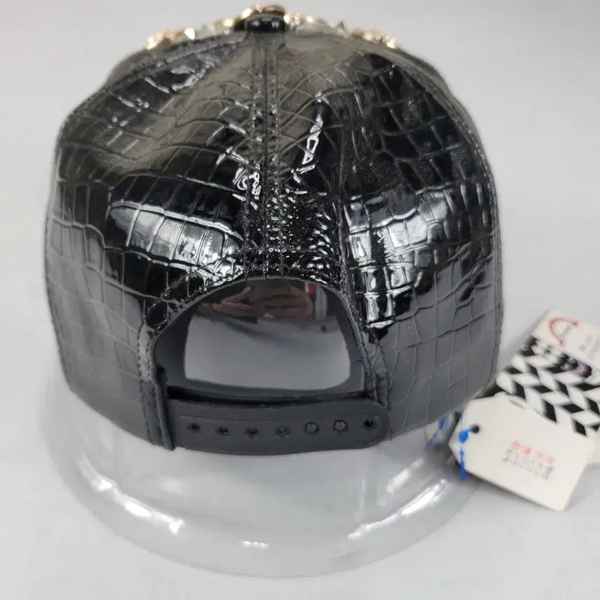 [BUNJANG] Frankus Black Crocodile Pattern Snapback / 프랭커스 블랙 악어 패턴 스냅백