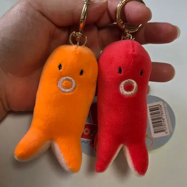 [SOLD OUT] 부르부르 타코상 비엔나 인형 키링 오렌지/레드