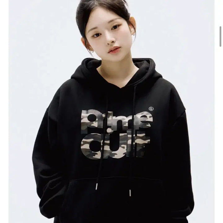[BUNJANG] PRIME EIGHT Camouflage Logo Hoodie / 프라임에이트 후드티