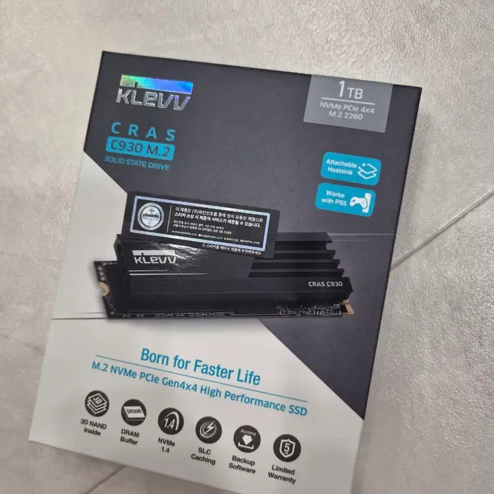 [BUNJANG] KLEVV C930 1TB SSD / [미개봉] 7400MB 1TB SSD KLEVV C930