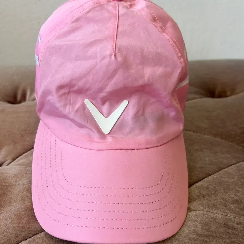 [BUNJANG] Callaway Pink Logo Golf Cap Hat / 캘러웨이 핑크 로고 골프모자 골프캡모자