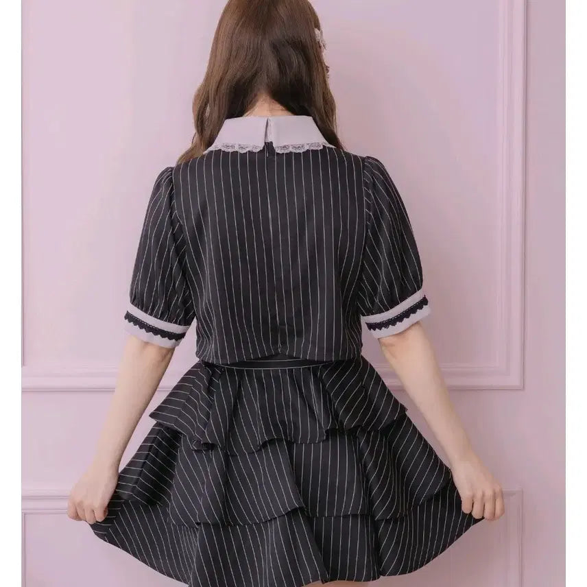 [BUNJANG] Rozita Two-Piece Style Tiered Dress / 로지타 투피스 스타일 티어드 원피스 피움 스나계 양지뢰 리즈리사 지뢰계