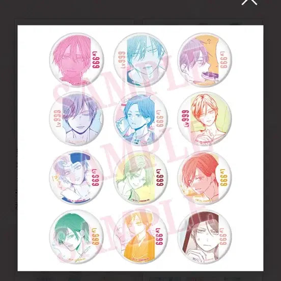 [BUNJANG] Yamada-kun Original Art Can Badge Set (24 types) / 야마다군 원화 캔뱃지 전 24종
