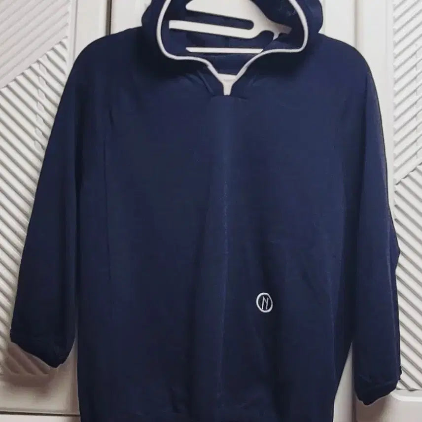 [BUNJANG] Nice Clab N21 Logo Hoodie Navy / 나이스클랍 N21 로고 후드 티 네이비