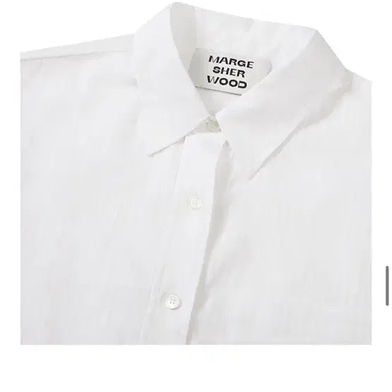 [BUNJANG] Magishwood Cotton Stripe Shirt White / 마지셔우드 코튼 스트라이프 셔츠 화이트