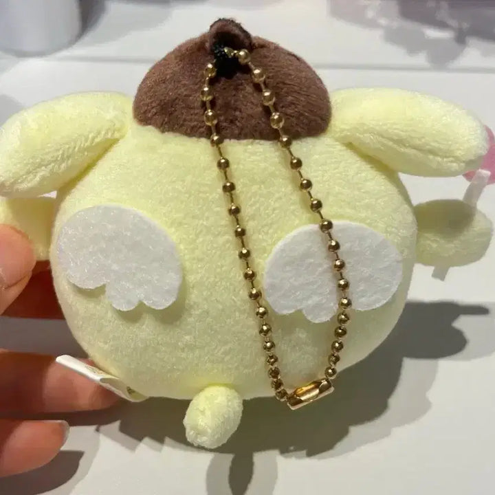 [BUNJANG] Sanrio Pompompurin Muneu Muneugurumi Angel Trading Keychain / 할인) 산리오 폼폼푸린 무뉴 무뉴구루미 천사 엔젤 트레이딩 키링