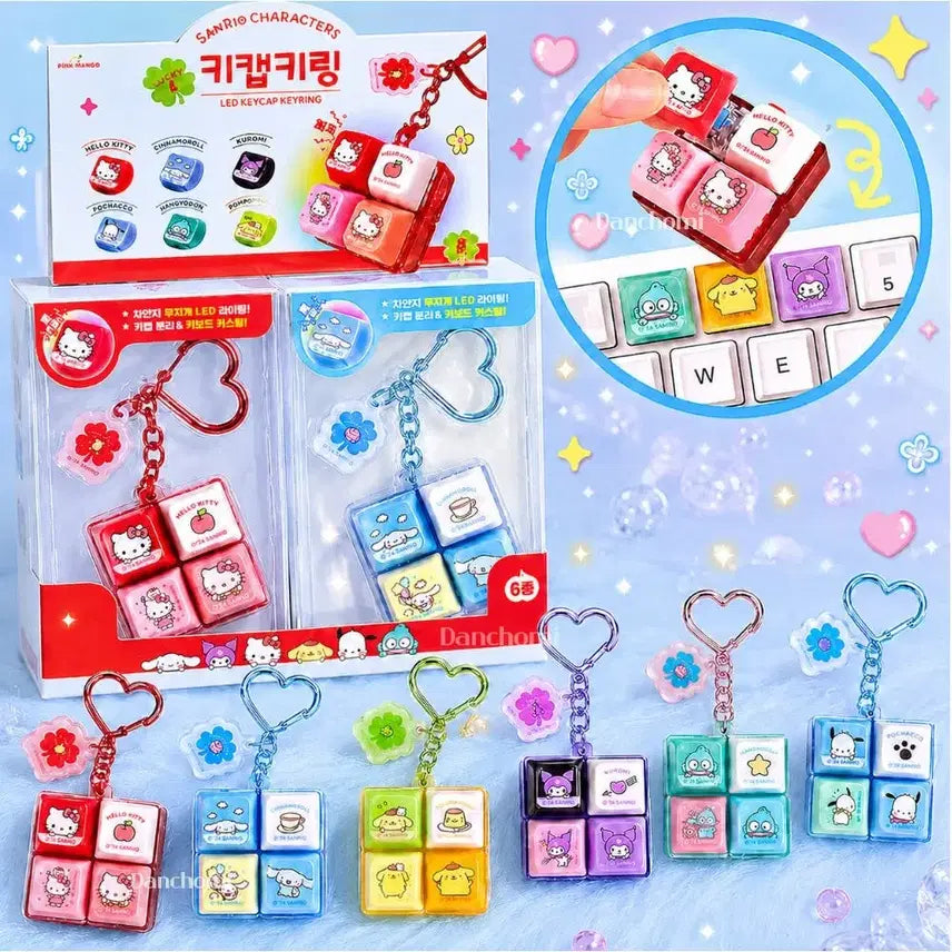 [BUNJANG] Sanrio LED 4-Keycap Set (6 Designs) / 산리오 LED 4구 키캡! (6종)