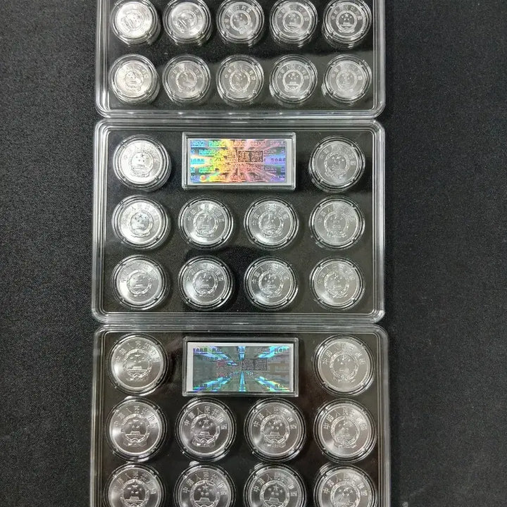 [BUNJANG] Chinese Renminbi 1, 2, 5 Fen Coin Set / 중국 인민폐 1, 2, 5분 동전 줄세우기 세트