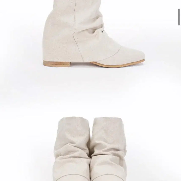[BUNJANG] 2e8 Linen Wrinkle Boots / 쓰리투에이티 Linen Wrinkle Boots