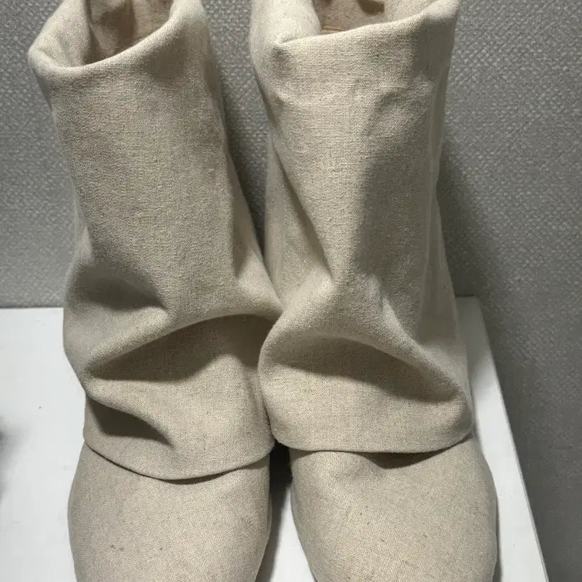 [BUNJANG] 2e8 Linen Wrinkle Boots / 쓰리투에이티 Linen Wrinkle Boots