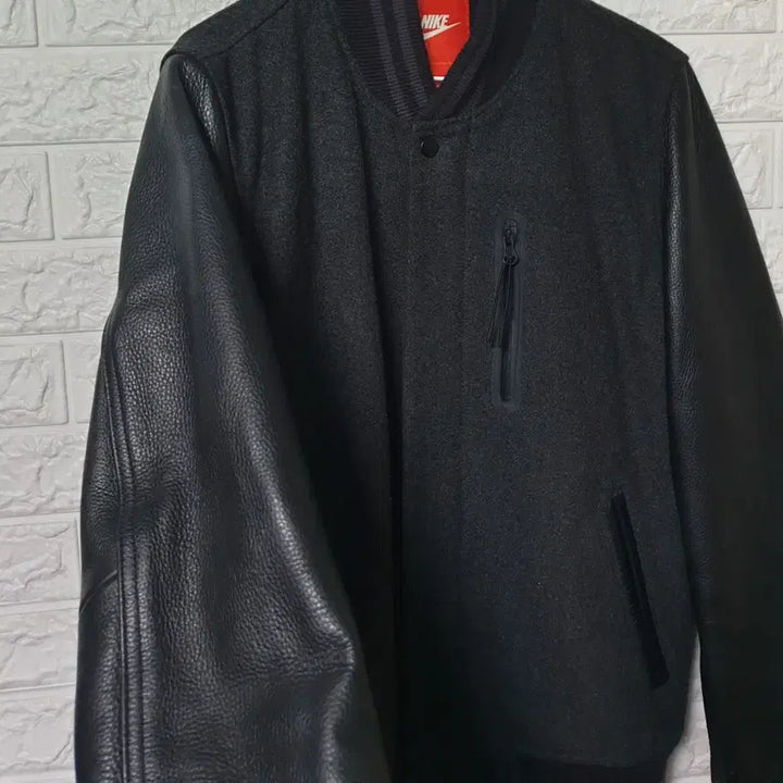 [BUNJANG] Nike Genuine Leather Varsity Jacket / 나이키 소가죽 울 바시티자켓 판매합니다