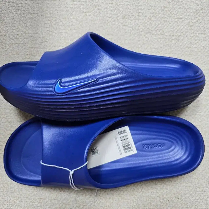 [BUNJANG] Nike ReactX Rejuven8 Slide Hyper Royal / 나이키 리액트X 리주버네이트 슬라이드 하이퍼 로얄 슬리퍼