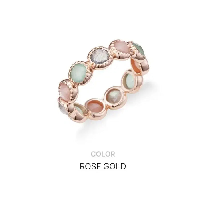 [BUNJANG] HAESUEL Multi Natural Stone Silver Ring JFR1196A / 해수엘 멀티 천연석 실버 반지 JFR1196A 새상품