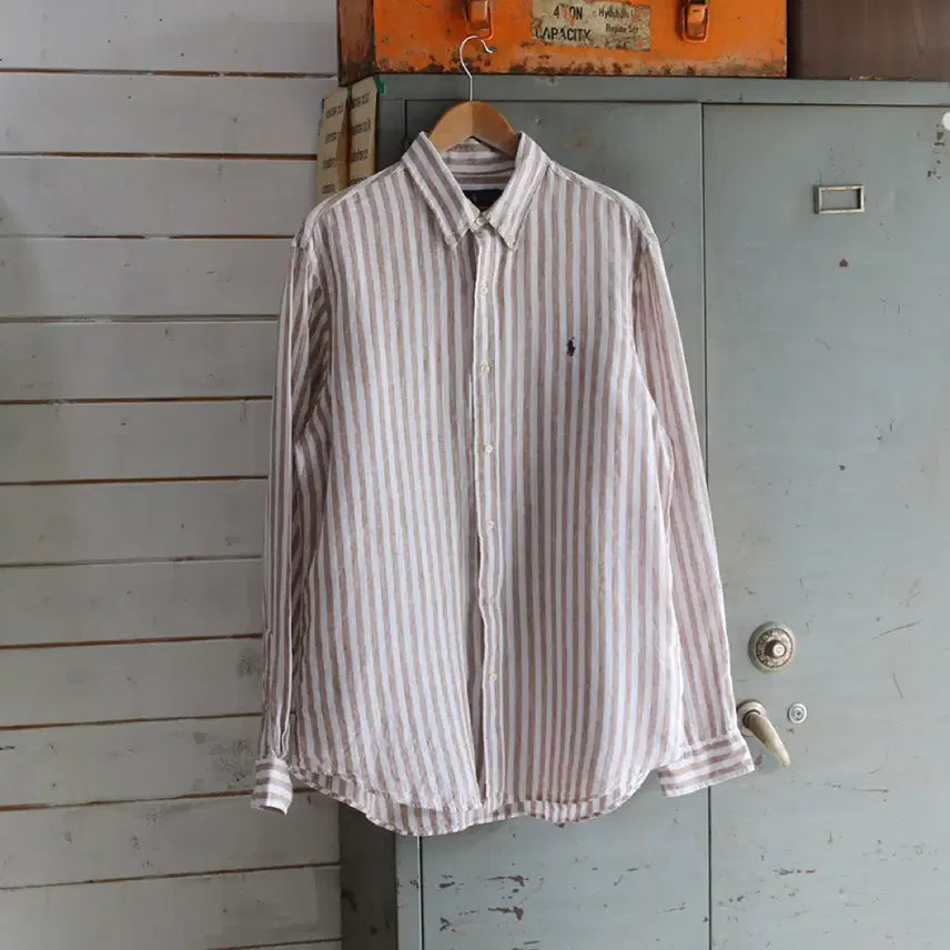 [BUNJANG] Polo Ralph Lauren Stripe Linen Shirt Men&