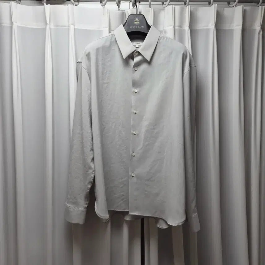 [SOLD OUT] 르아브 라이크 린넨 셔츠 실버