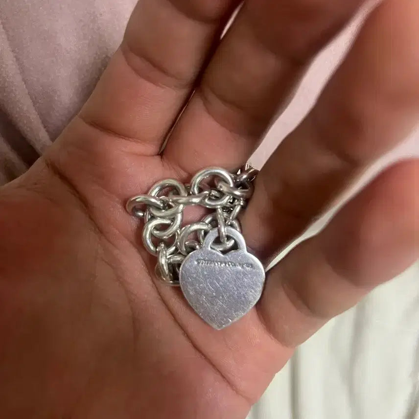 [BUNJANG] Tiffany &amp; Co. Heart Tag Charm Bracelet / 티파니앤코 하트 태그 참 브레이슬릿