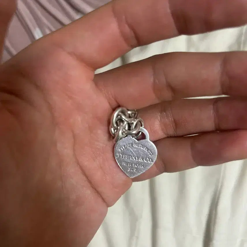 [BUNJANG] Tiffany &amp; Co. Heart Tag Charm Bracelet / 티파니앤코 하트 태그 참 브레이슬릿